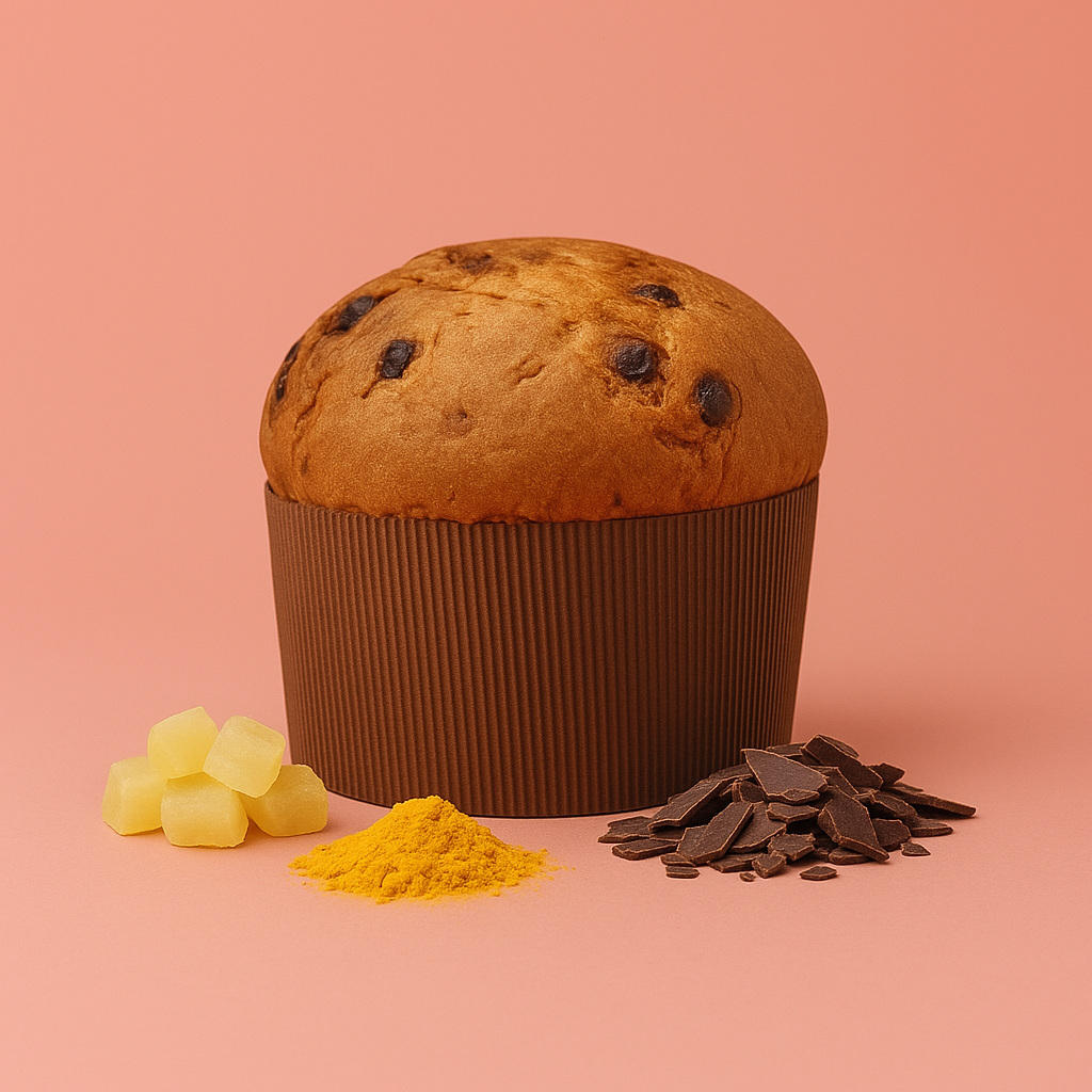 Panettone Curcuma Pera e Cioccolato