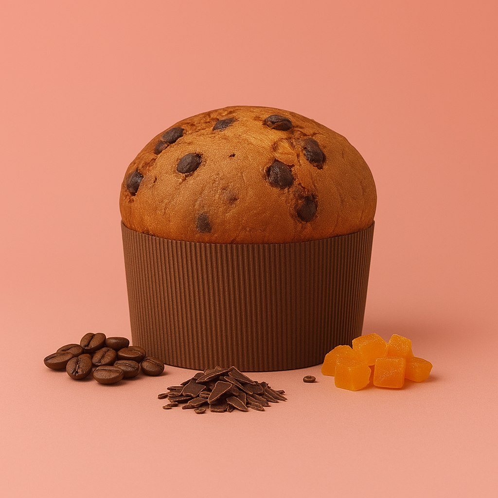 Panettone Caffè Albicocca e Cioccolato 70%